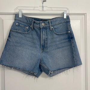 Free assembly jean shorts